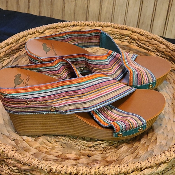 EUC Rocket Dog Criss-cross Wedges size 9.5 - Picture 4 of 9